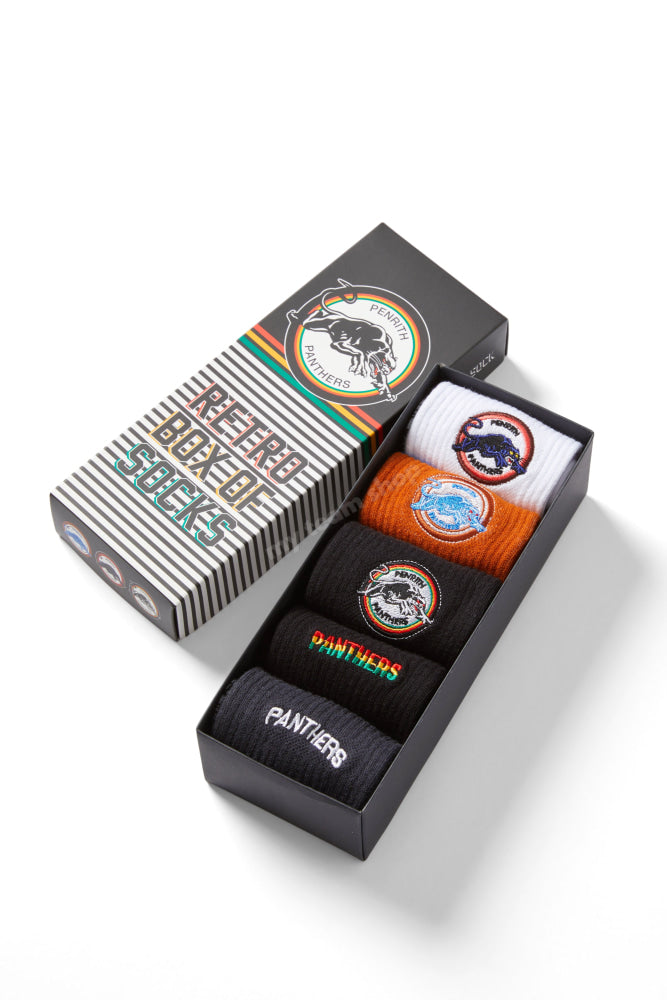 Penrith Panthers Nrl Retro Box Of Socks Retro Socks
