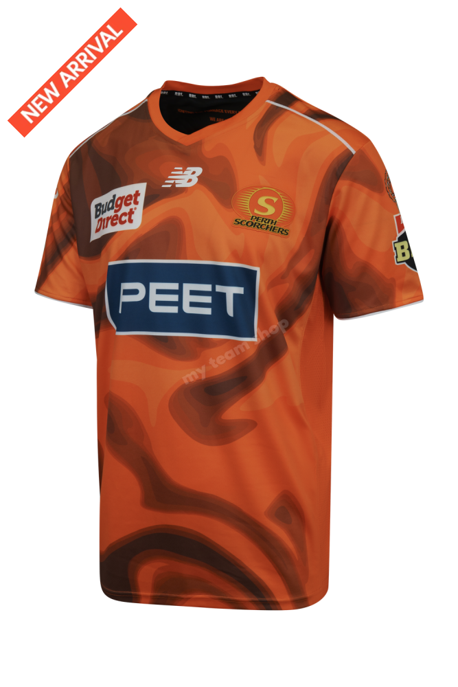PERTH SCORCHERS 2025/2026 BBL PLAYING TEE CRICKET TEE