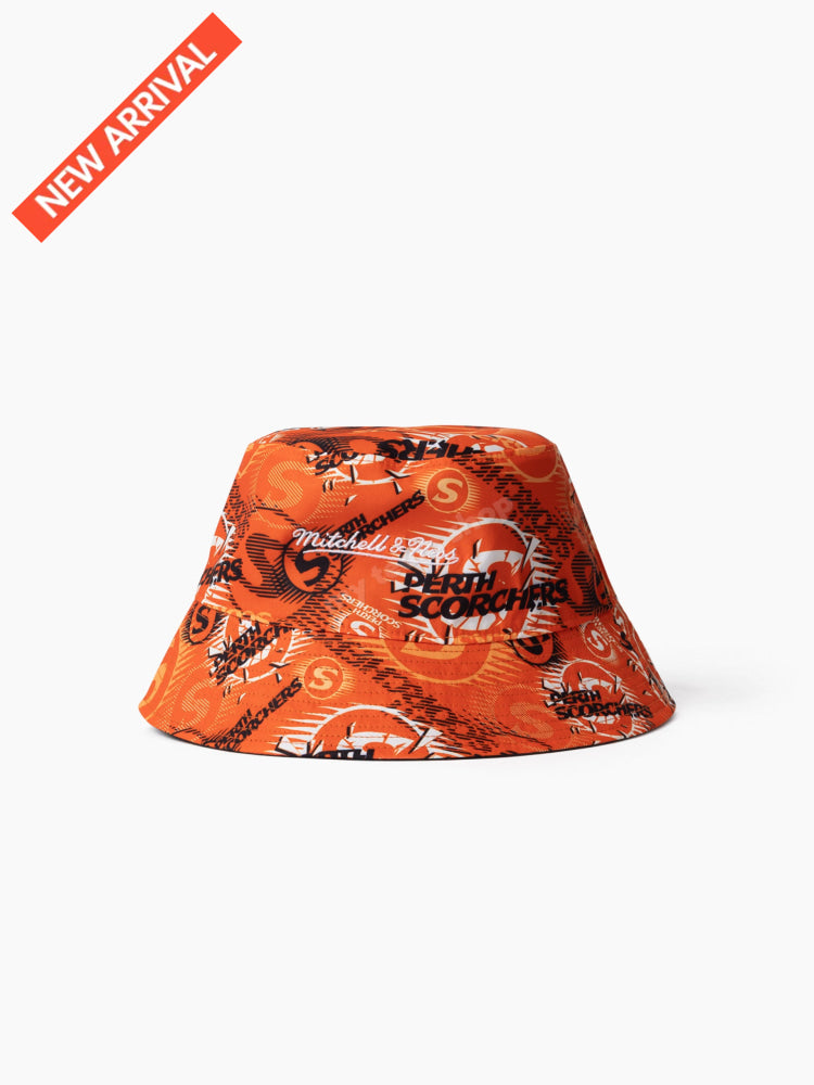 PERTH SCORCHERS BBL REVERSIBLE BUCKET HAT L/XL CRICKET Headwear