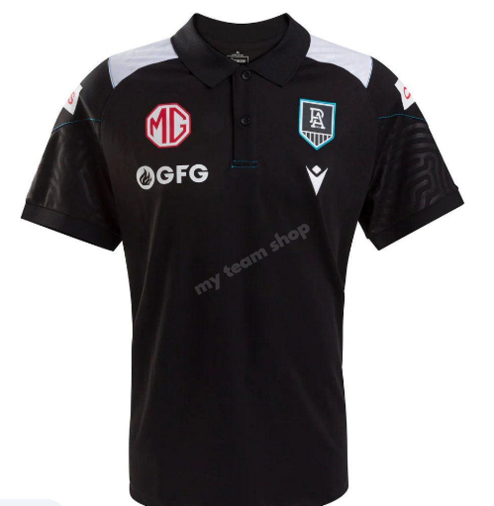 Port Adelaide 2024 Afl Travel Polo Team Polo