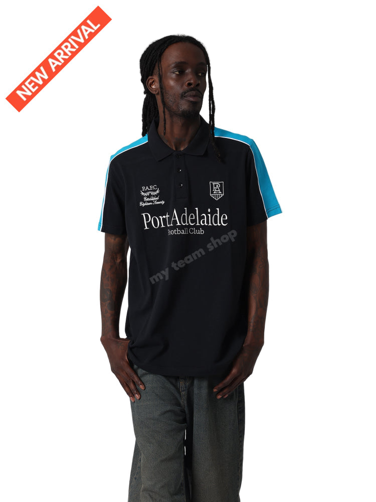 PORT ADELAIDE AFL MULTI LOGO POLO AFL Multi Logo Polo