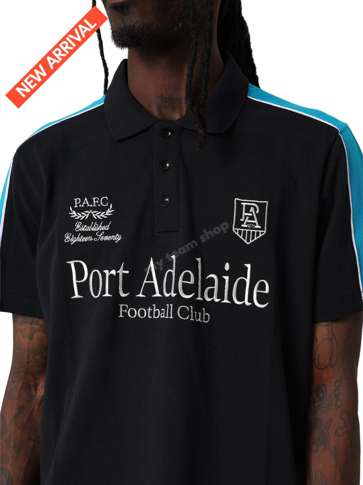 PORT ADELAIDE AFL MULTI LOGO POLO AFL Multi Logo Polo