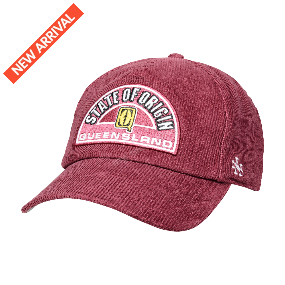 QLD MAROONS 2025 NRL RETRO CORDUROY CAP NRL headwear