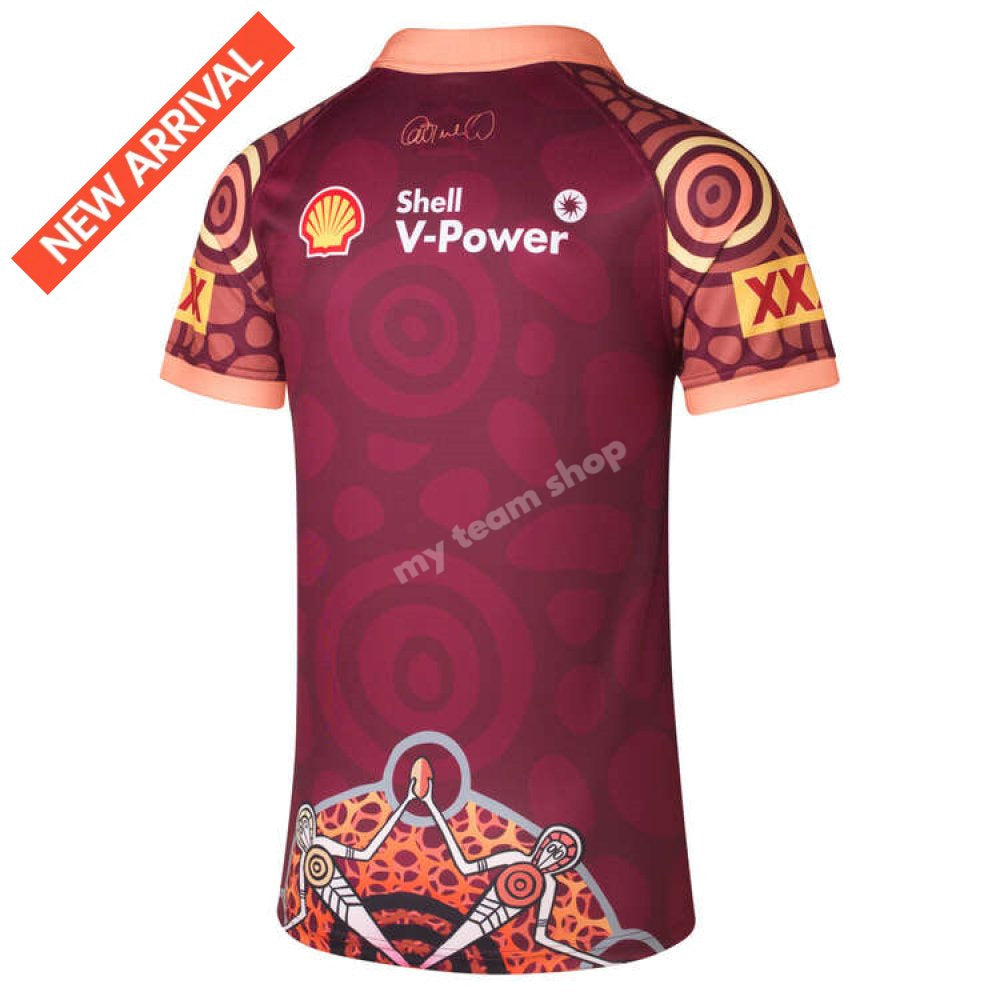 Qld Maroons State Of Origin 2024 Nrl Indigenous Jersey Replica Jersey