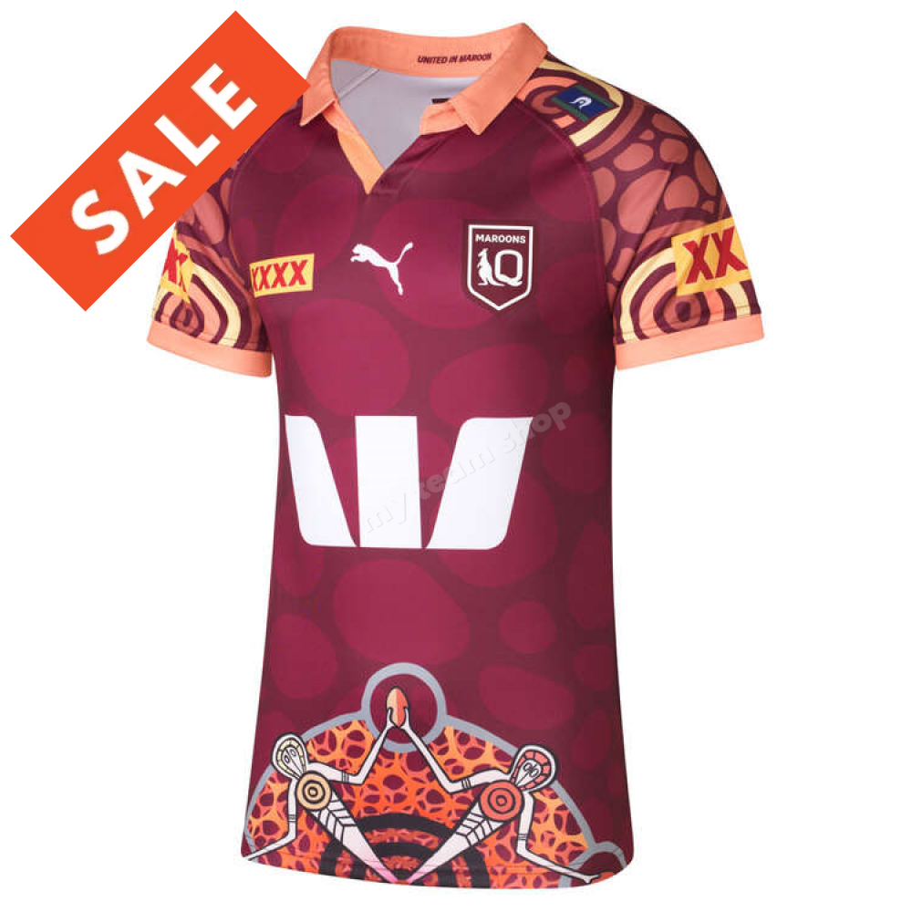 Qld Maroons State Of Origin 2024 Nrl Indigenous Jersey Replica Jersey