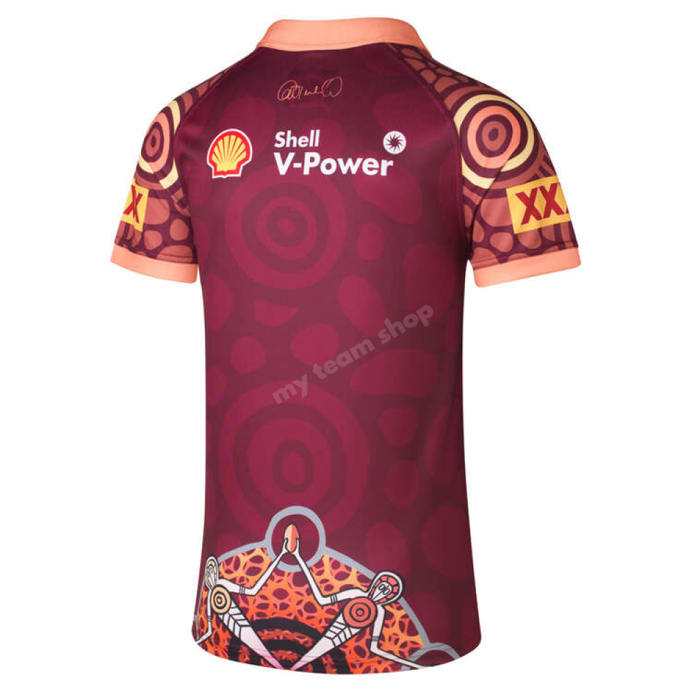 Qld Maroons State Of Origin 2024 Nrl Indigenous Jersey Replica Jersey