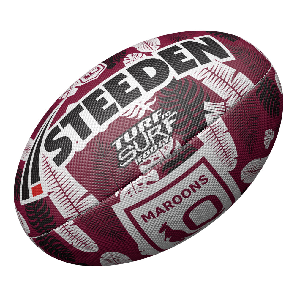 Qld Maroons State Of Origin ’Turf To Surf’ Beach Football Nrl Football