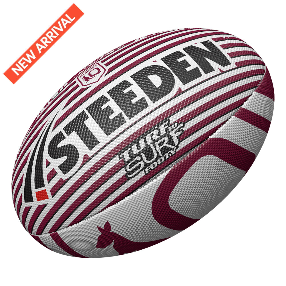 QLD MAROONS STATE OF ORIGIN ’TURF TO SURF’ BEACH FOOTY NRL Football
