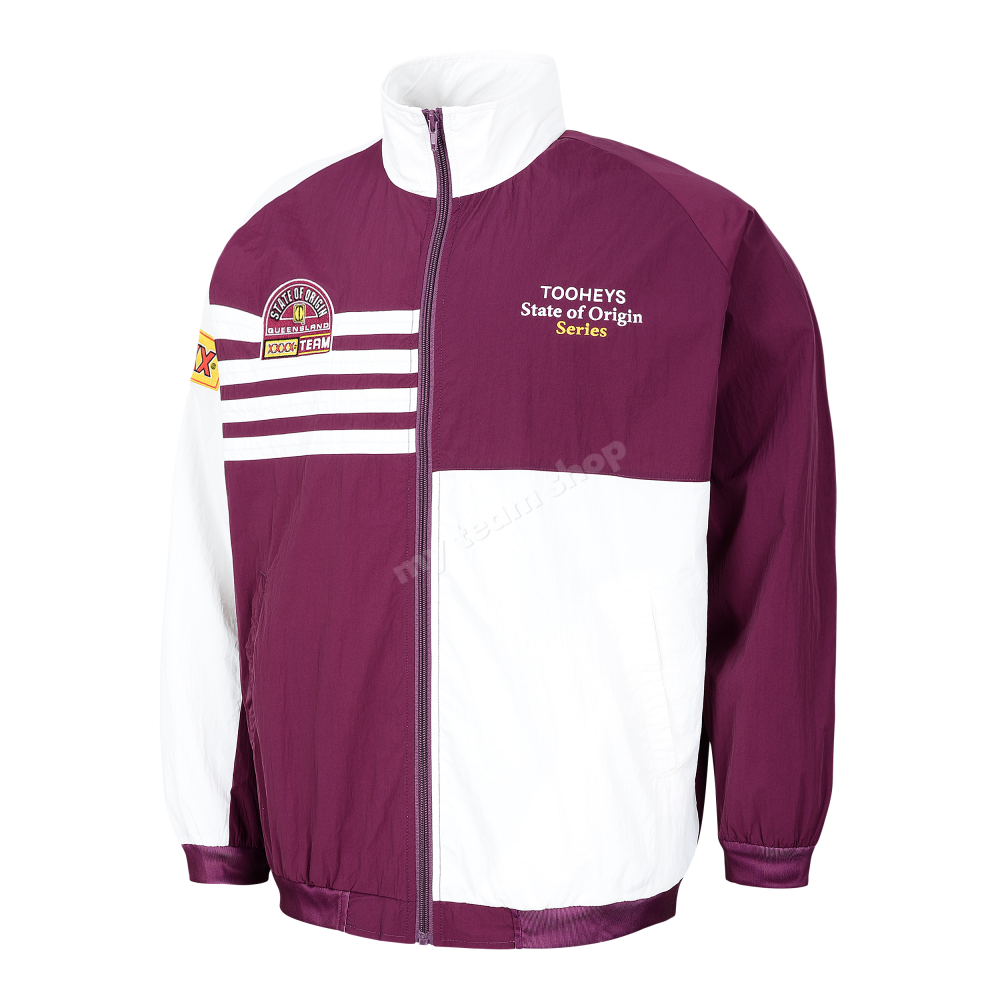 QLD STATE OF ORIGIN 1990's RETRO JACKET FRONT