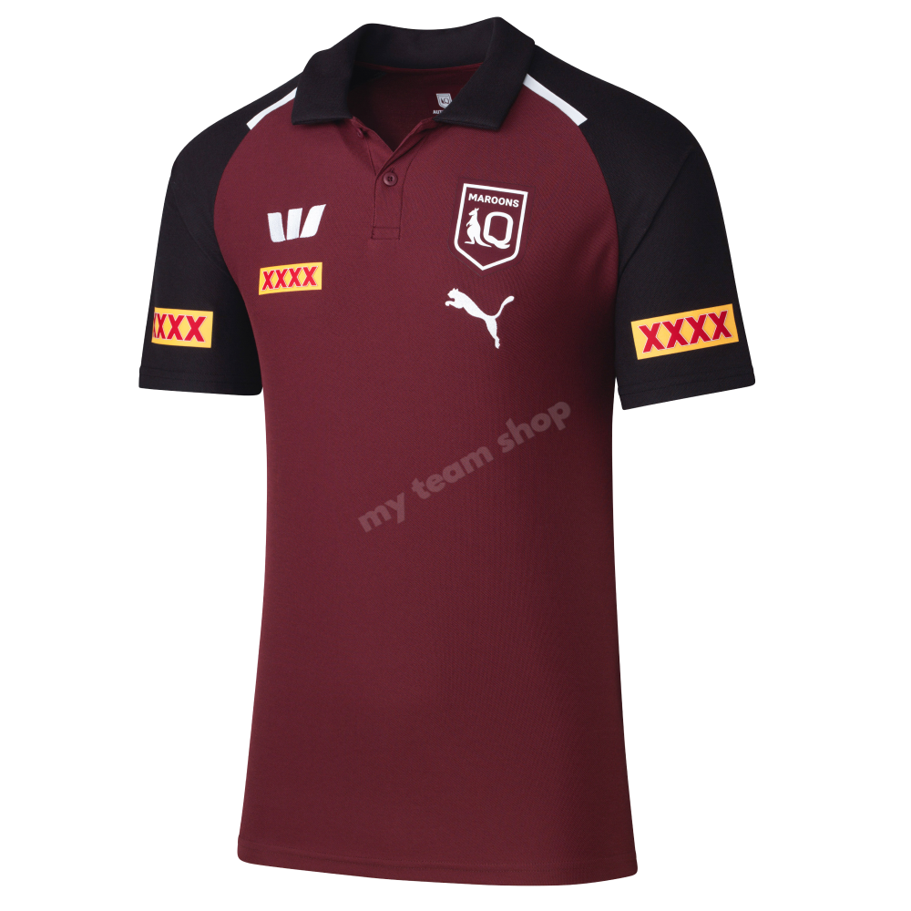 Qld State Of Origin 2024 Maroons Team Polo NRL Team Polo