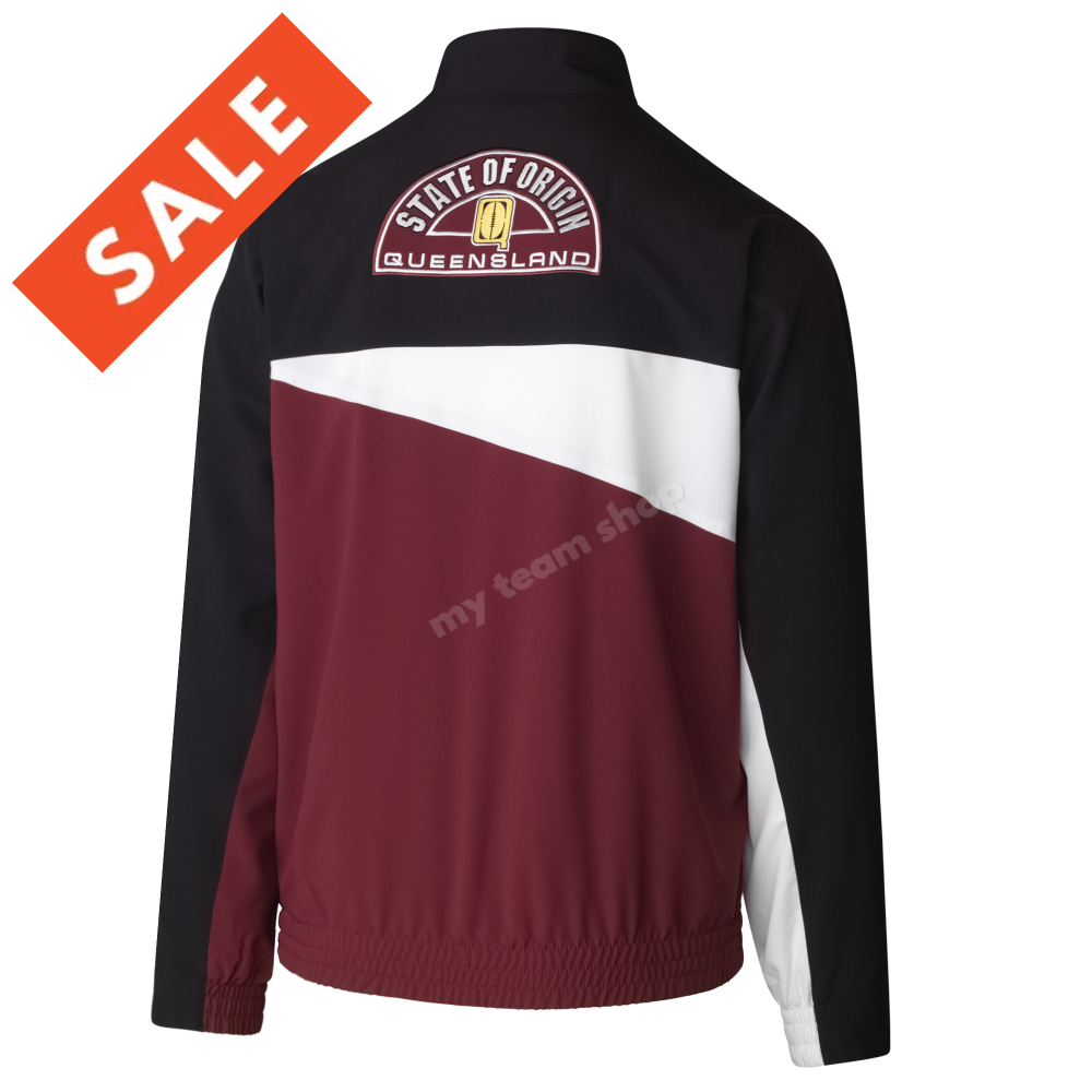 QLD State of Origin 2025 Maroon 90's Woven Jacket | My Team Shop QLD State of Origin 2025 Maroon 90's Woven Jacket | My Team Shop
