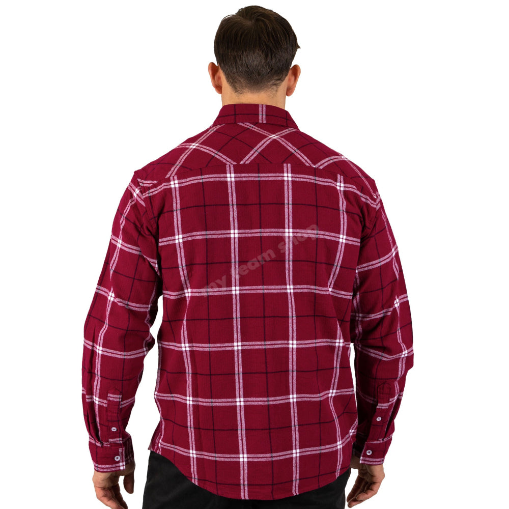 QLD STATE OF ORIGIN NRL ’MUSTANG’ FLANNEL SHIRT NRL Flannel Shirt