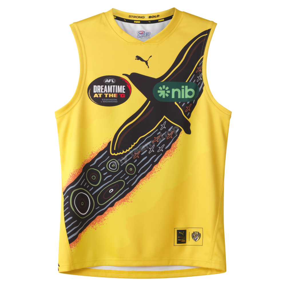 RICHMOND TIGERS 2025 AFL DREAMTIME GUERNSEY AFL Guernsey