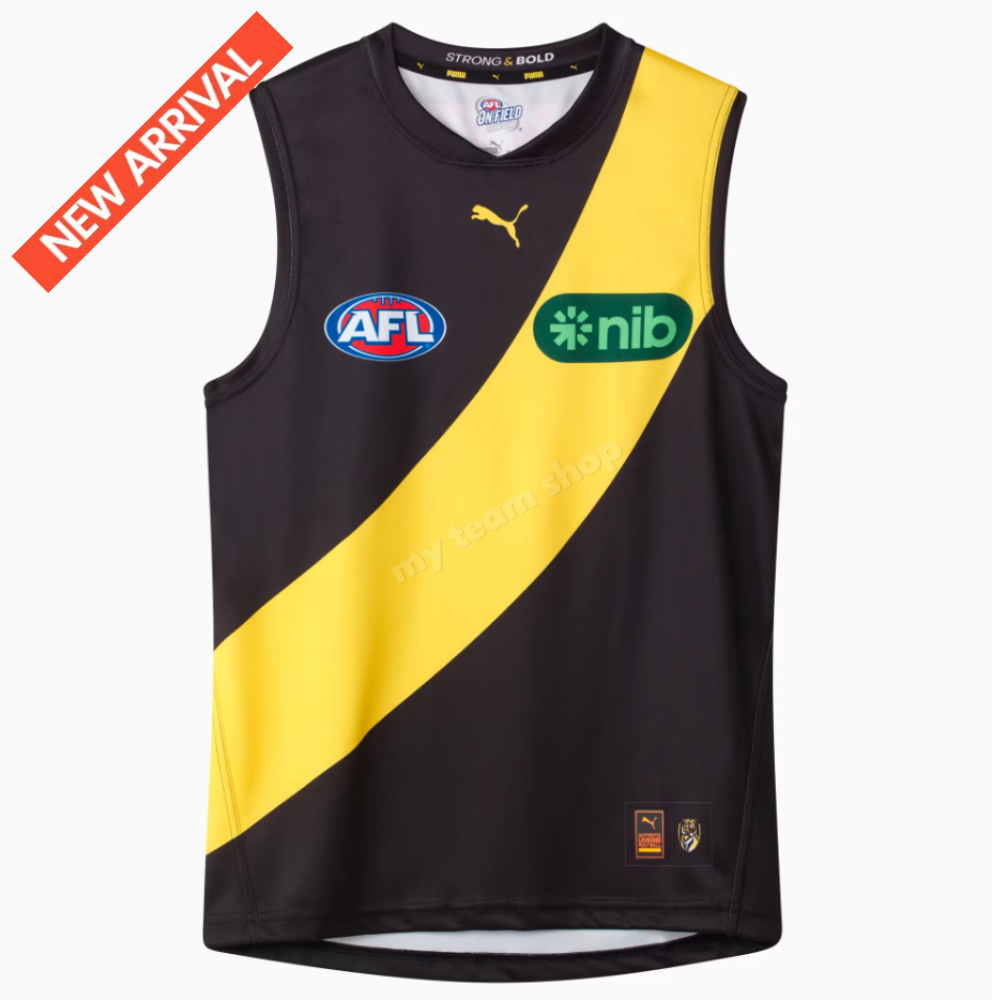 Richmond Tigers 2025 Afl Home Guernsey Guernsey