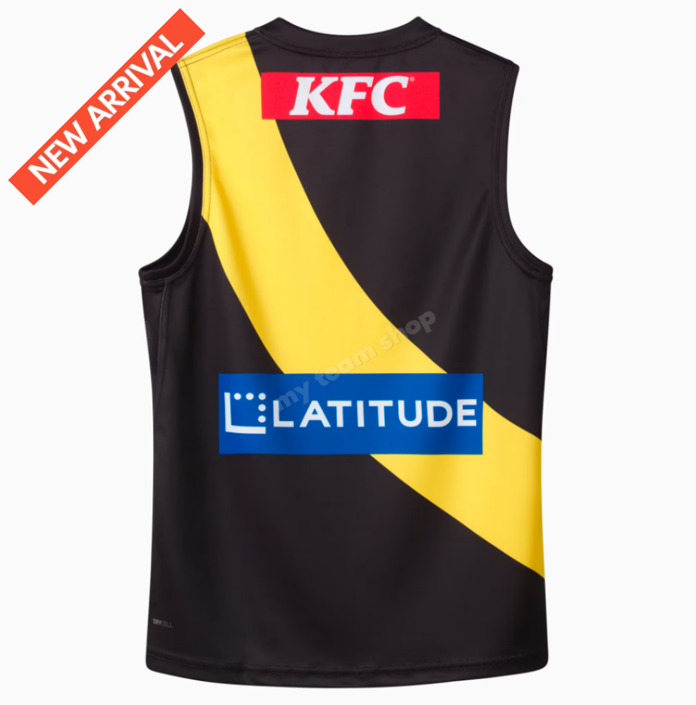 Richmond Tigers 2025 Afl Home Guernsey Guernsey