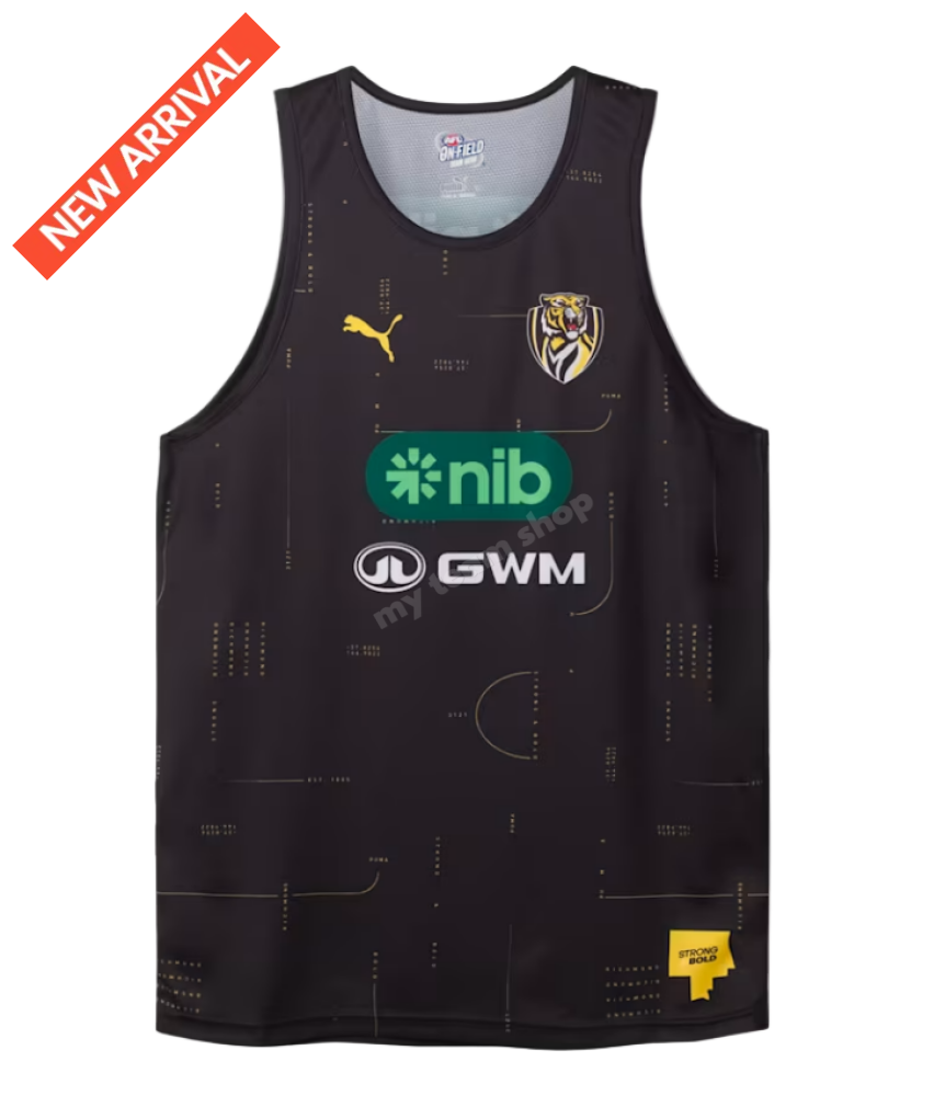 RICHMOND TIGERS 2026 AFL TRAINING SINGLET AFL Training Singlet
