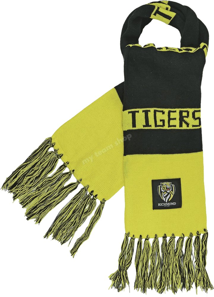 Richmond Tigers Afl Bar Scarf Scarf