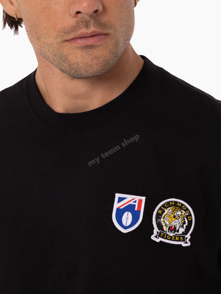 RICHMOND TIGERS AFL THROWBACK LOGO TEE AFL Throwback Tee