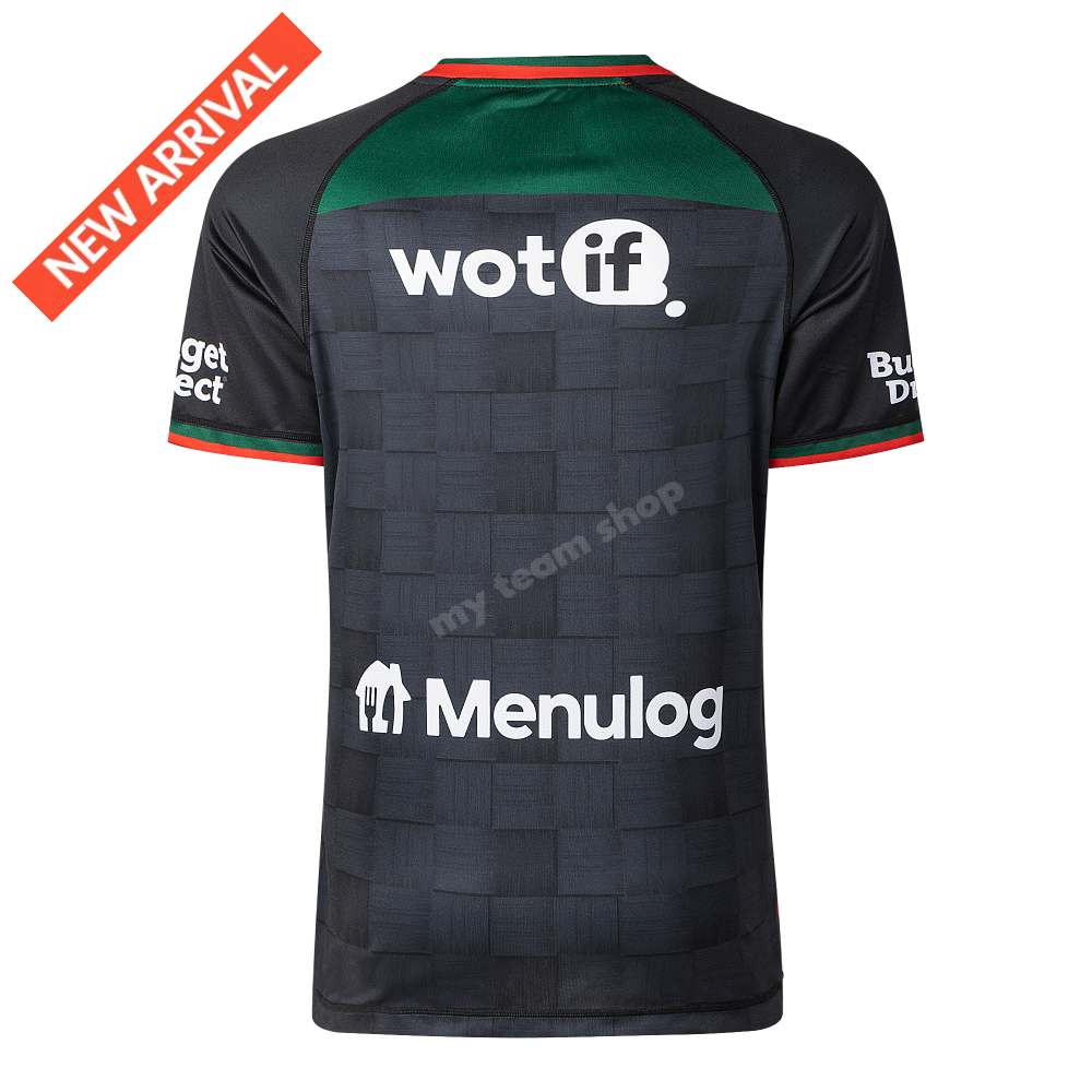 SOUTH SYDNEY RABBITOHS 2026 NRL BLACK TRAINING TEE NRL Training Tee