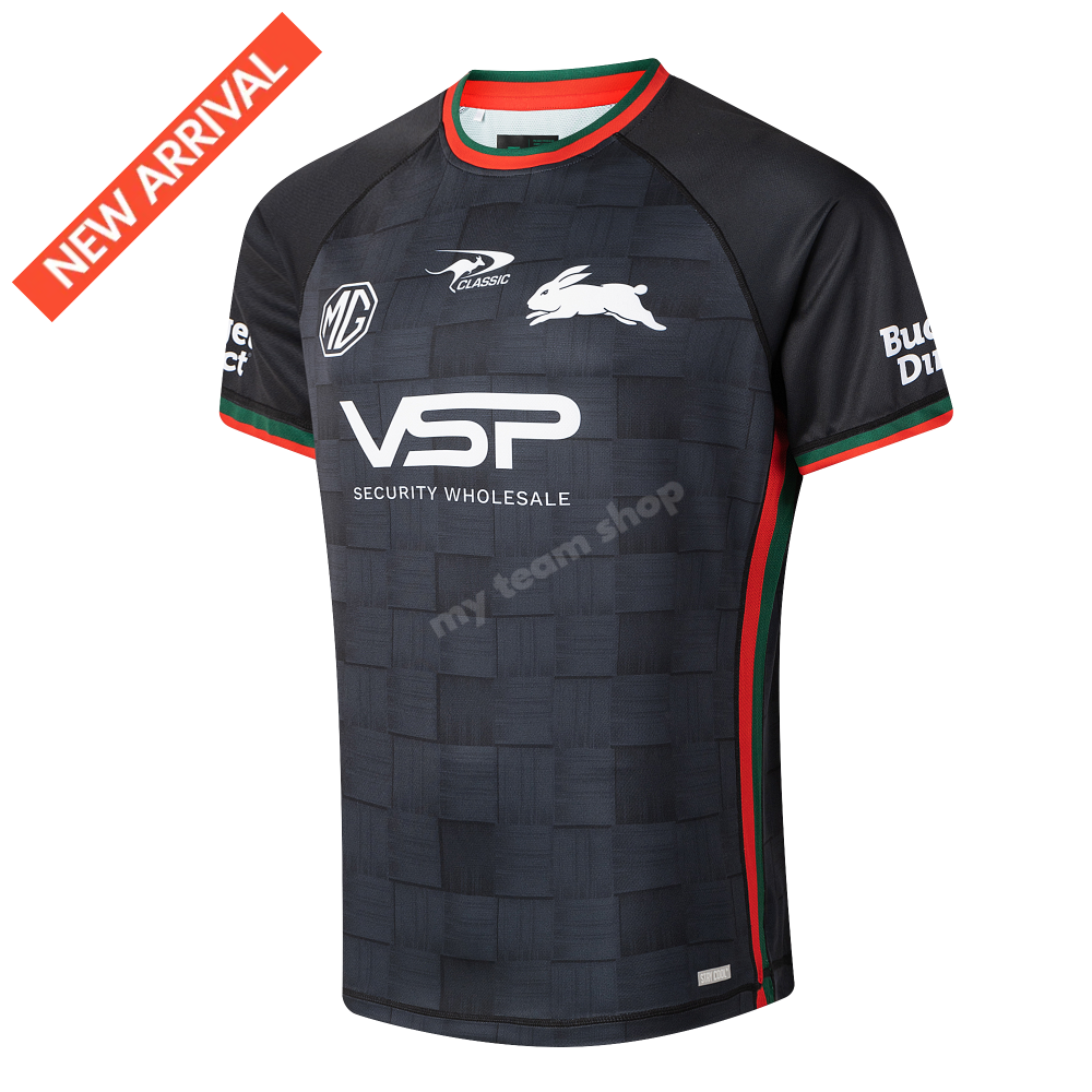 SOUTH SYDNEY RABBITOHS 2026 NRL BLACK TRAINING TEE NRL Training Tee