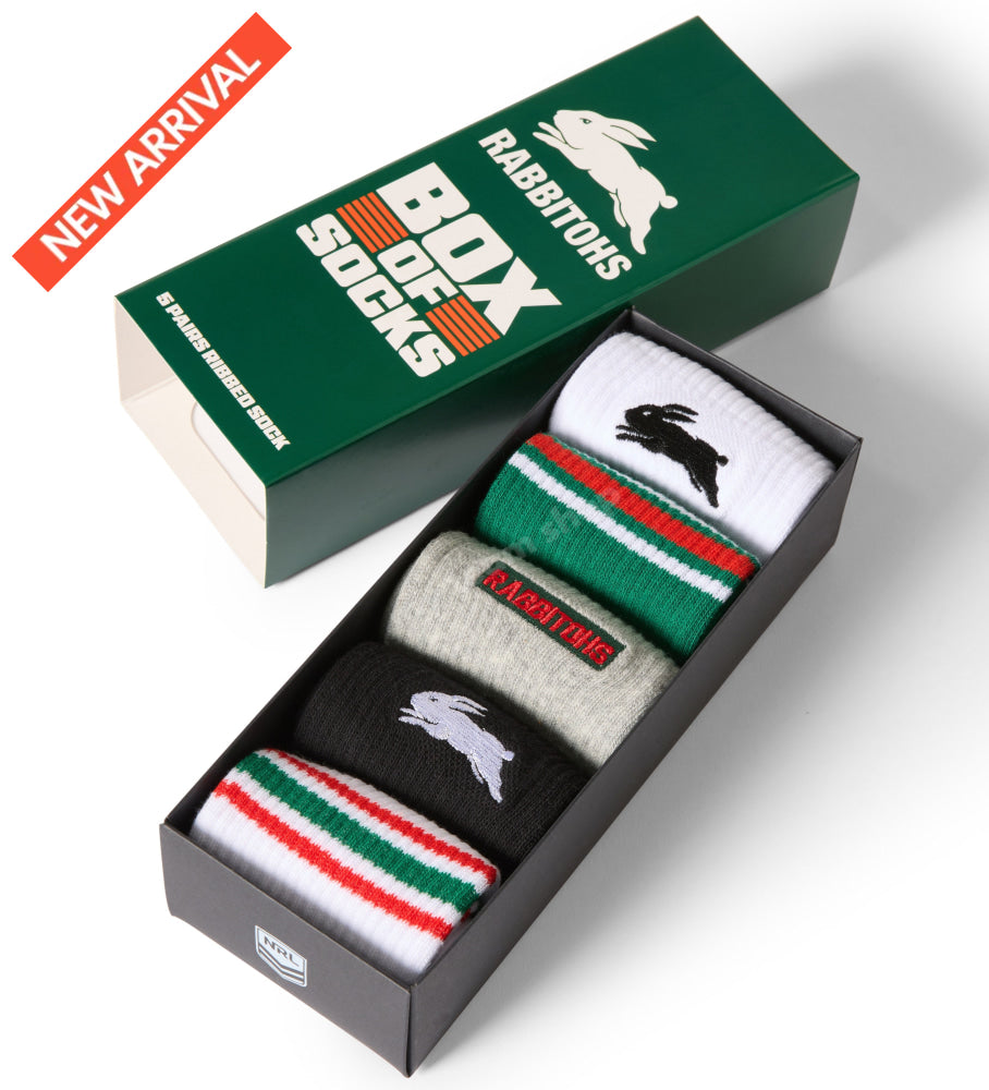 SOUTH SYDNEY RABBITOHS NRL EVERYDAY BOX OF SOCKS NRL Everyday Socks