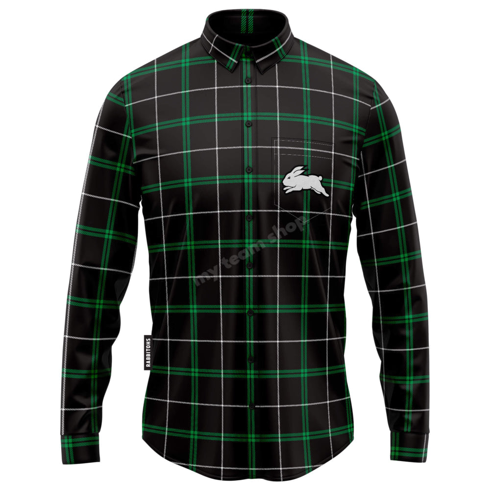 South Sydney Rabbitohs Nrl ’Mustang’ Flannel Shirt Flannel Shirt