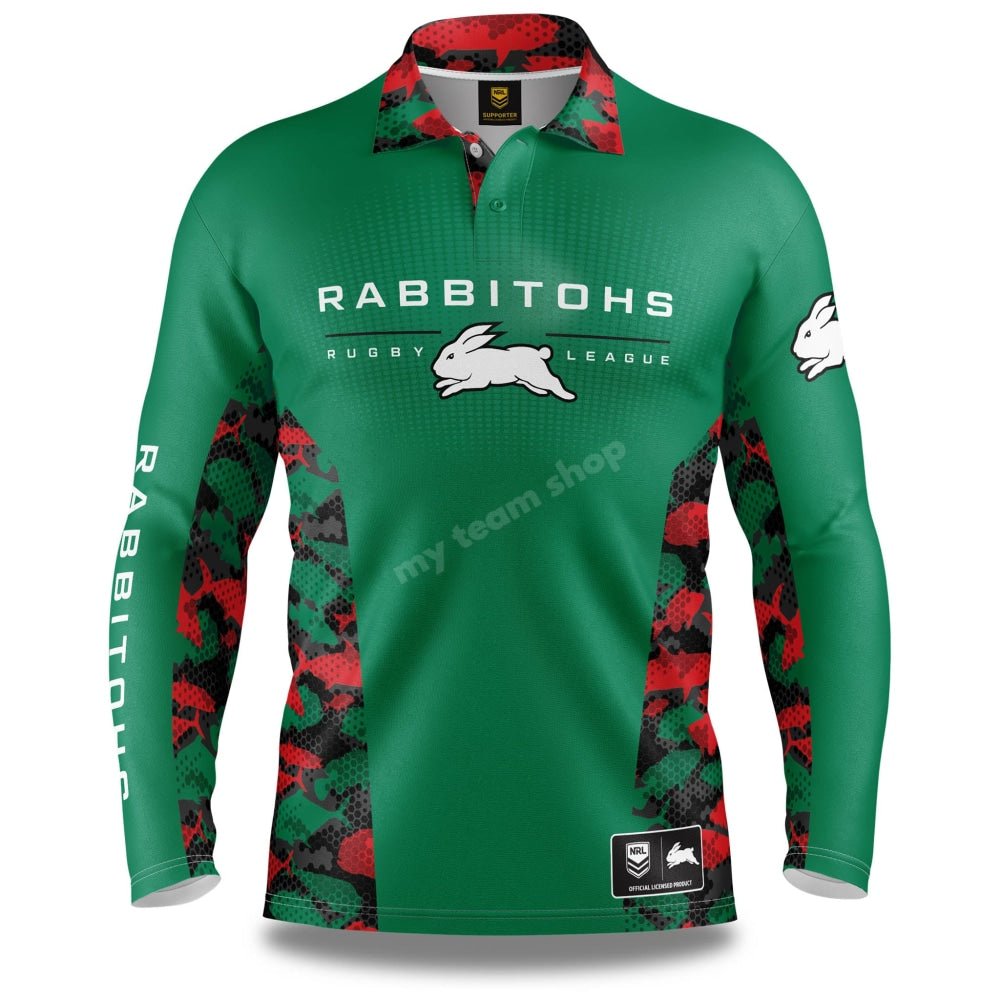 South Sydney Rabbitohs NRL Reef Runner Fishing Shirt Shirts & Tops