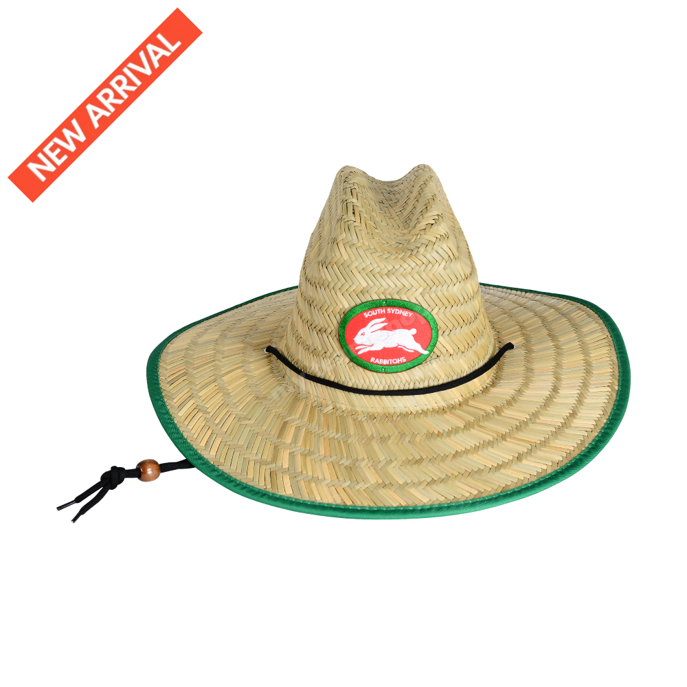 SOUTH SYDNEY RABBITOHS NRL RETRO STRAW HAT NRL headwear