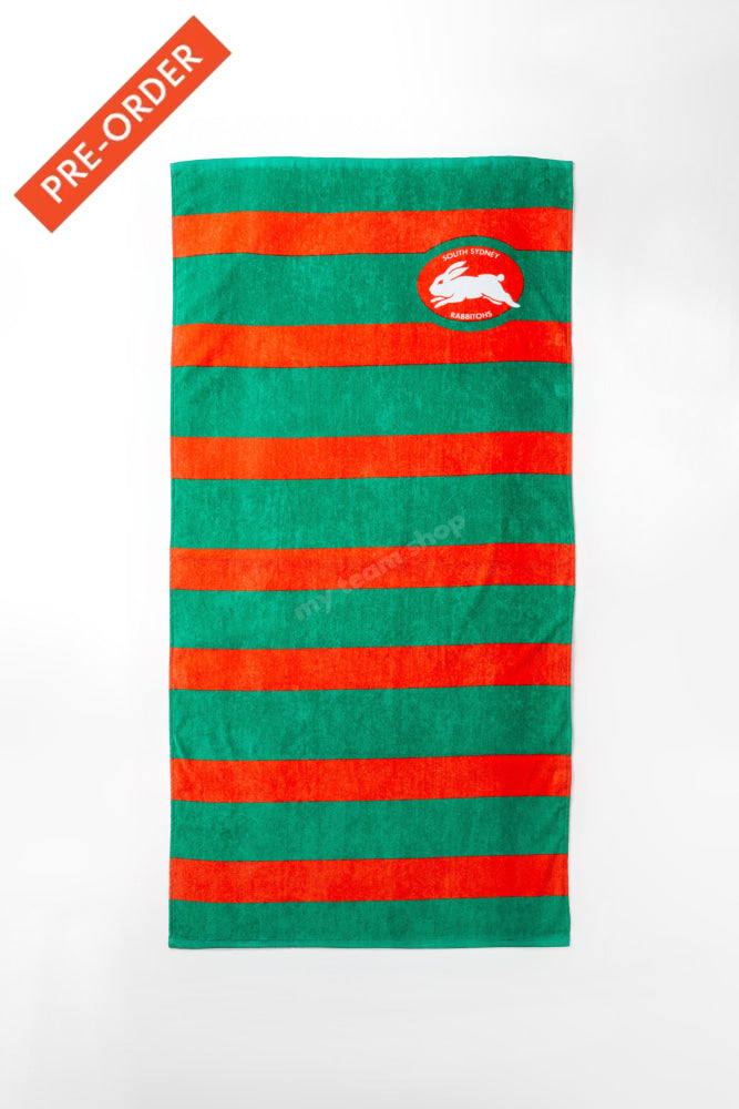 South Sydney Rabbitohs Nrl Retro Towel Beach Towel