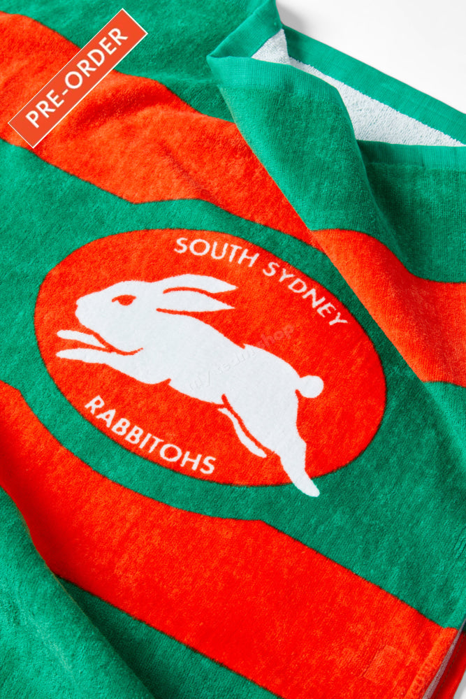 South Sydney Rabbitohs Nrl Retro Towel Beach Towel