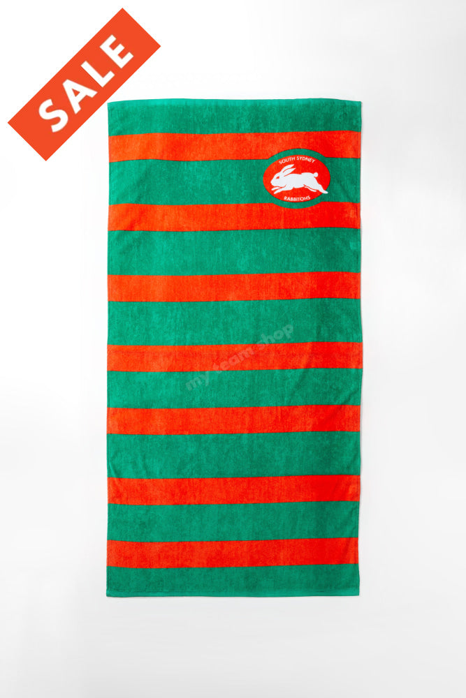 South Sydney Rabbitohs Nrl Retro Towel Beach Towel
