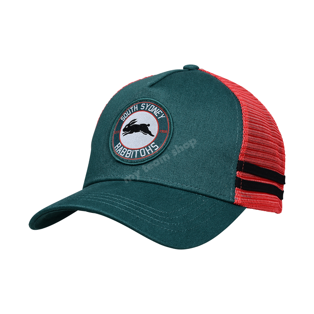 South Sydney Rabbitohs Nrl Stripe Trucker Caps Headwear