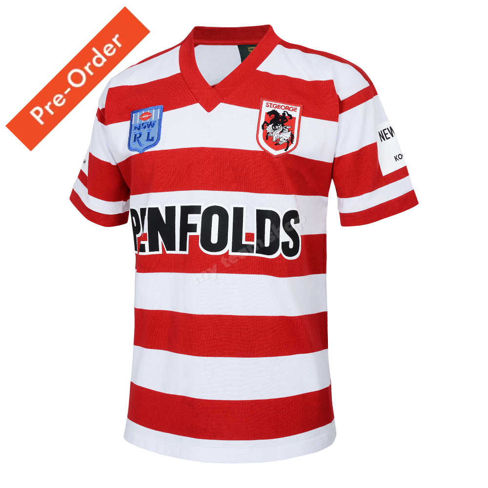 ST. GEORGE DRAGONS 1992 NRL RETRO JERSEY NRL Retro Jersey