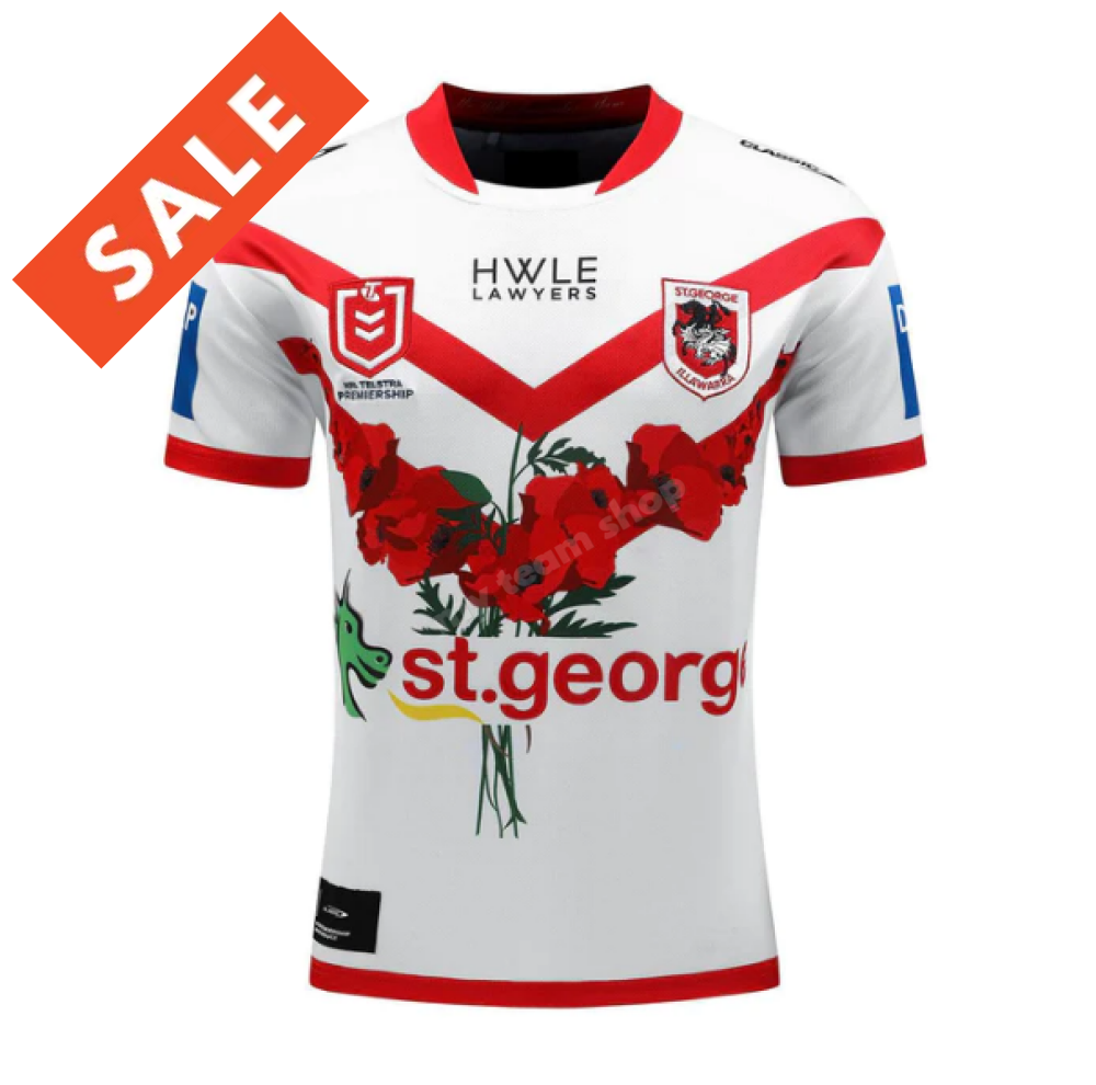 St. George Dragons 2024 Nrl Anzac Jersey Replica Jersey