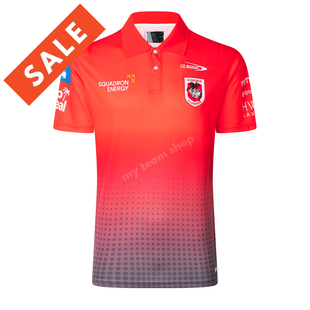 St George Dragons 2025 Nrl Media Polo Media Polo