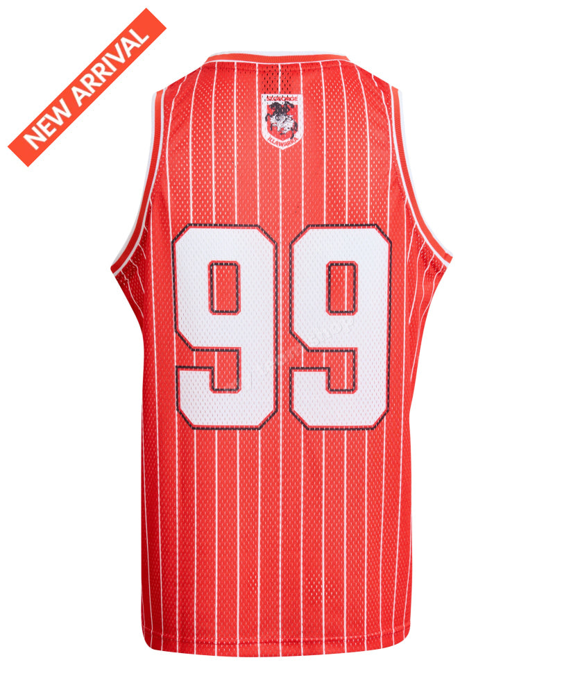 ST. GEORGE DRAGONS NRL ADULT BASKETBALL SINGLET NRL Basketball Singlet