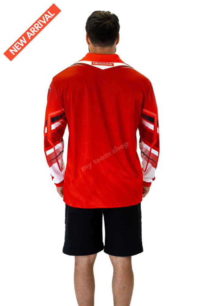 ST. GEORGE DRAGONS NRL ’CYBER’ FISHING SHIRT NRL Fishing Shirt