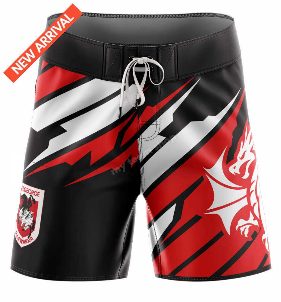 ST. GEORGE DRAGONS NRL ’IGNITION’ BOARD SHORTS NRL Board Shorts