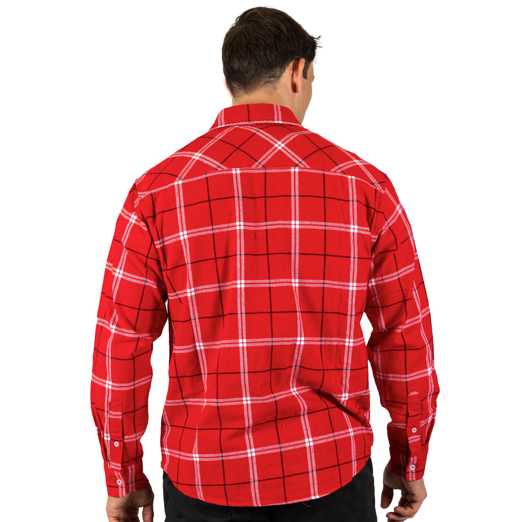 St George Dragons Nrl ’Mustang’ Flannel Shirt Model Back
