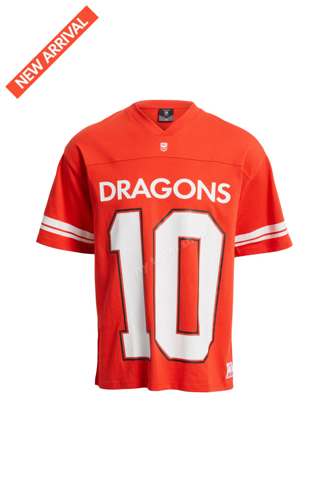 St. George Dragons Nrl Oversized Gridiron T-Shirt Gridiron Shirt