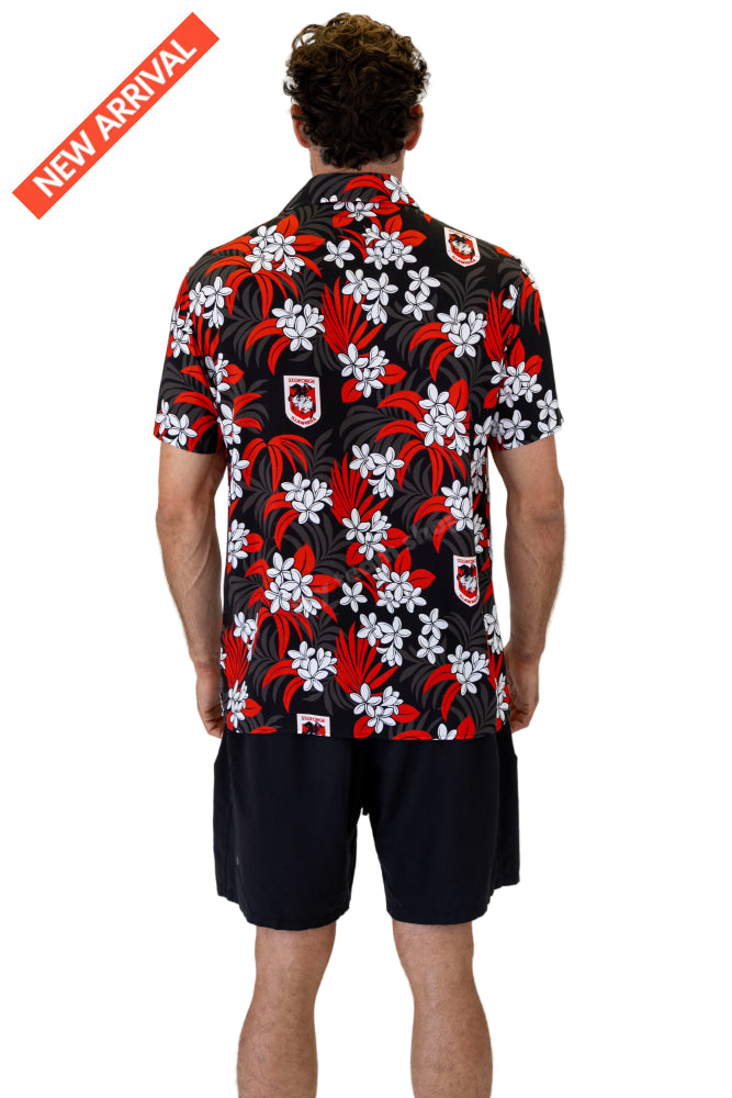 ST. GEORGE DRAGONS NRL ’’REEF’’ HAWAIIAN SHIRT NRL Hawaiian Shirt