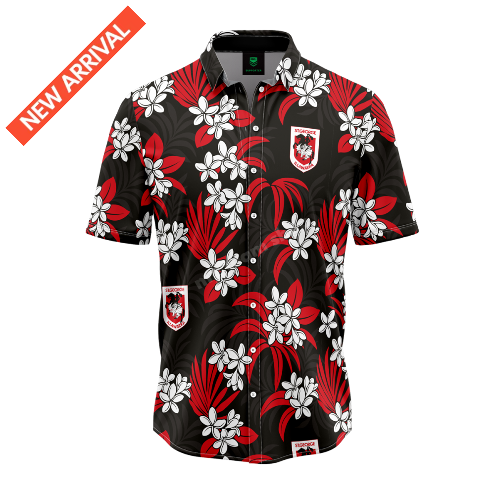ST. GEORGE DRAGONS NRL ’’REEF’’ HAWAIIAN SHIRT NRL Hawaiian Shirt