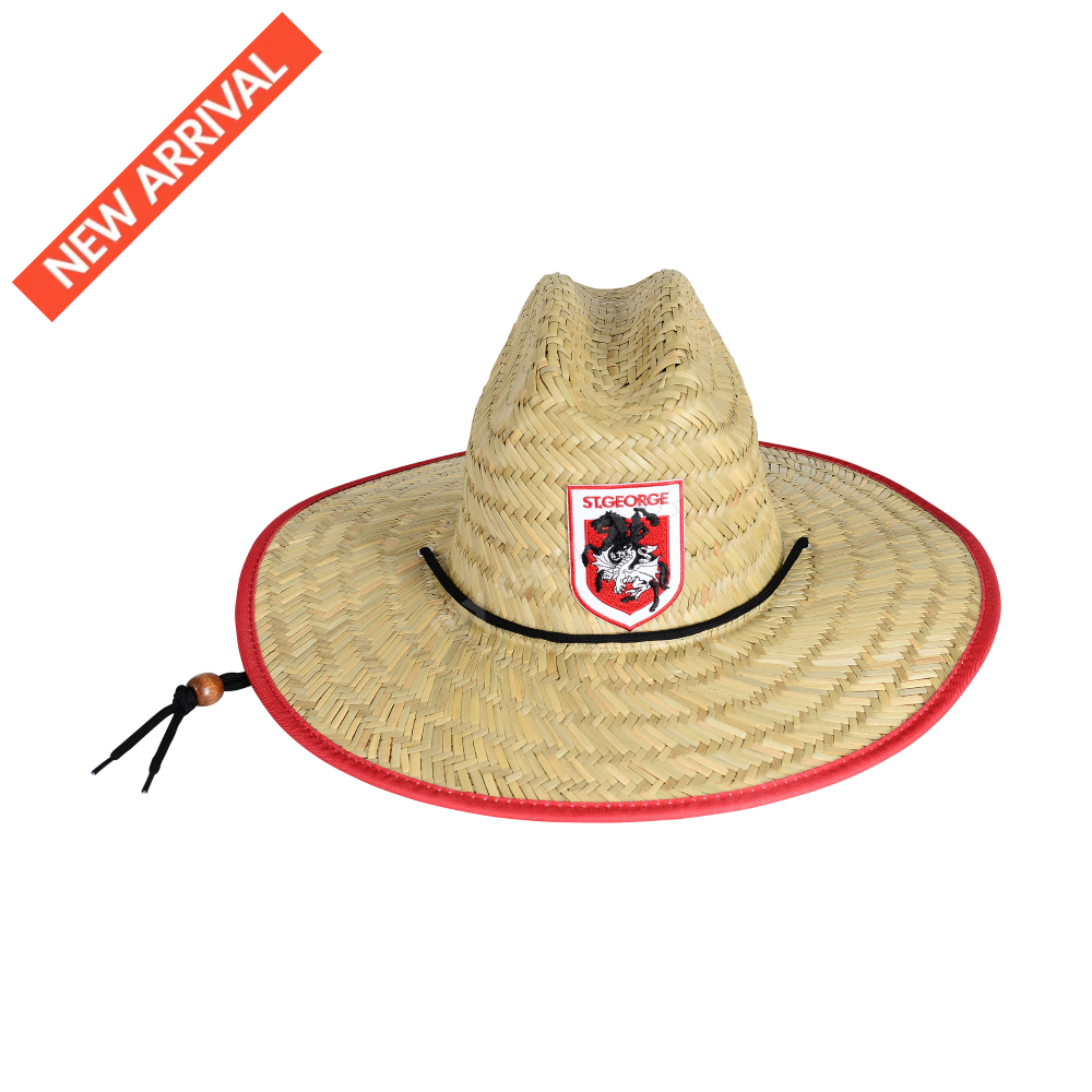 ST. GEORGE DRAGONS NRL RETRO STRAW HAT NRL headwear