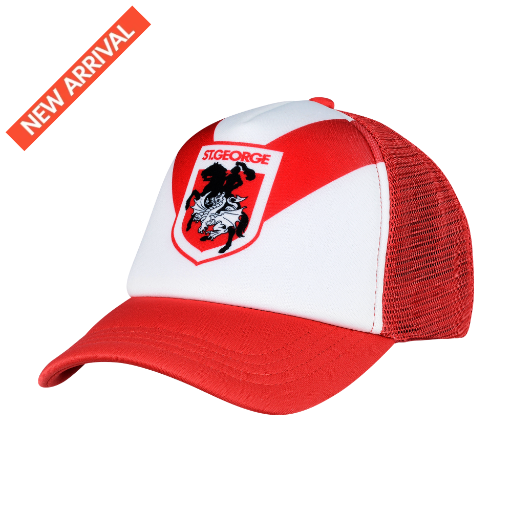 ST. GEORGE DRAGONS NRL RETRO TRUCKER CAP NRL headwear