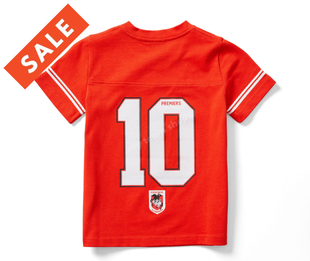 ST GEORGE DRAGONS YOUTH GRIDIRON TEE BACK