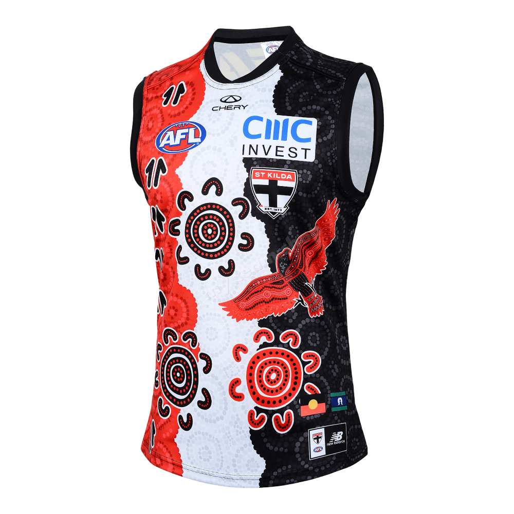 ST KILDA SAINTS 2025 AFL INDIGENOUS GUERNSEY AFL Guernsey