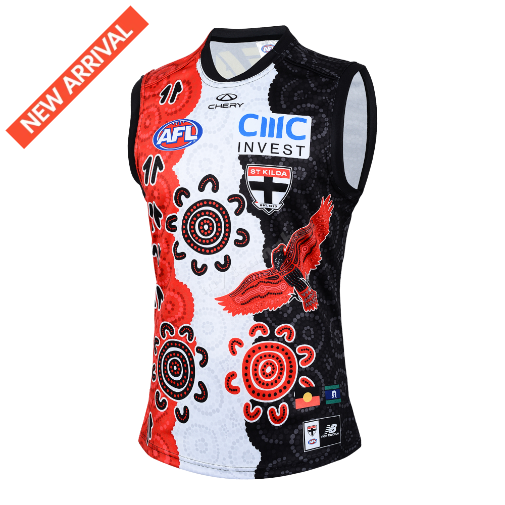 ST KILDA SAINTS 2025 AFL INDIGENOUS GUERNSEY AFL Guernsey