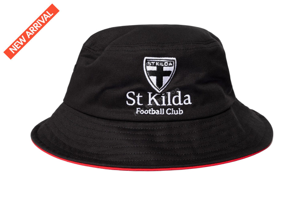 ST KILDA SAINTS AFL CREST BUCKET HAT AFL Headwear