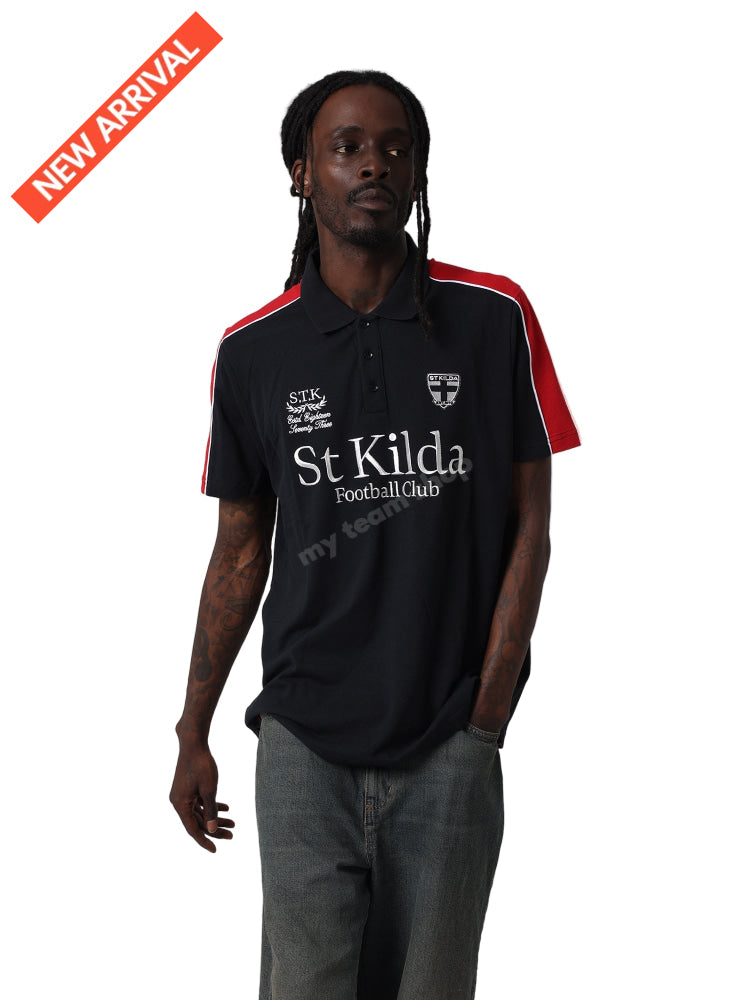 ST KILDA SAINTS AFL MULTI LOGO POLO AFL Multi Logo Polo