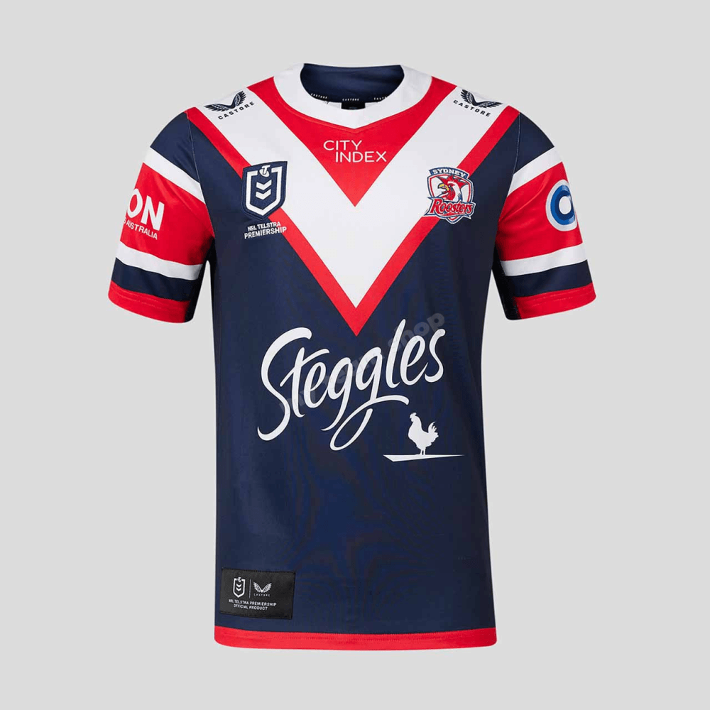 Shop Official Sydney Roosters 2024 NRL Home Jersey My Team Shop